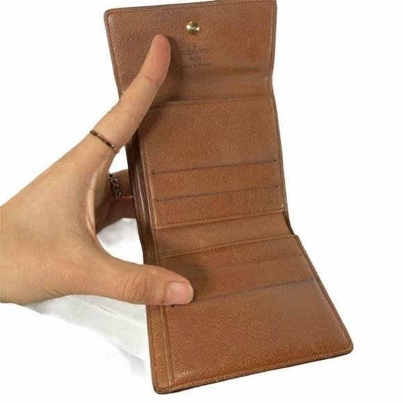 Authentic Louis Vuitton Wallet Portefeiulle Elise Trifold LV Vintage - Picture 9 of 11